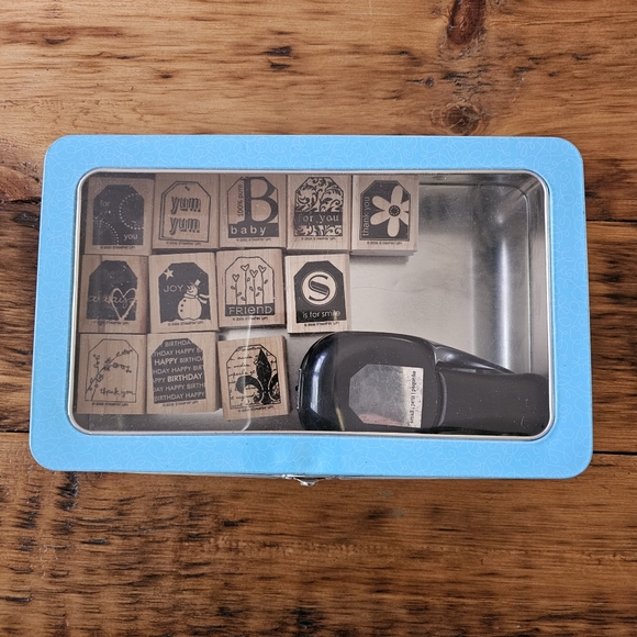 Stampin' Up! Variety Tags Rubber Stamp Kit With Tag Punch - Picture 7 of 7